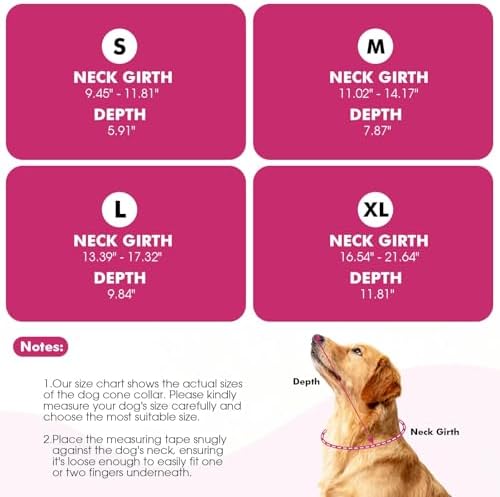 Dog Cone Collar,Clear Recovery Collar to Stop Licking After Surgery