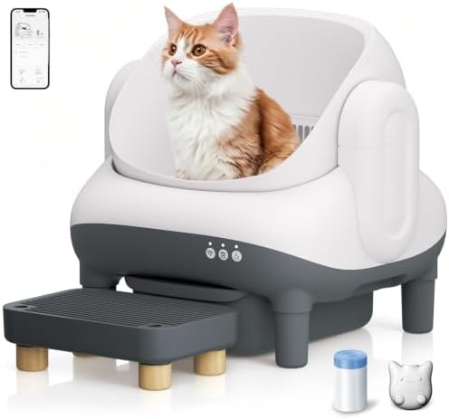 Automatic Self-Cleaning Cat Litter Box for Multi Cat,Triple Safety,Quiet