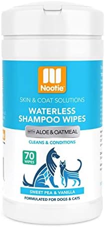 Nootie Waterless Shampoo Wipes, Sweet Pea Vanilla, Easy to Use