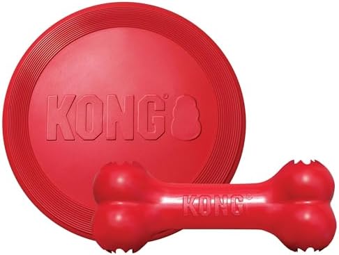 KONG Goodie Bone and Flyer Dog Toy Set, for Large Dogs