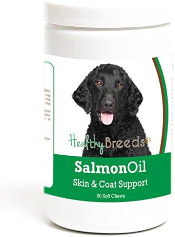 Healthy Breeds Curly-Coated Retriever Salmon Oil Soft Chews 90 Count, Brown