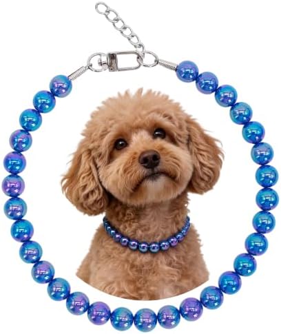 Big Pearl Dog Collar,Strong Stainless Steel Wire Rope
