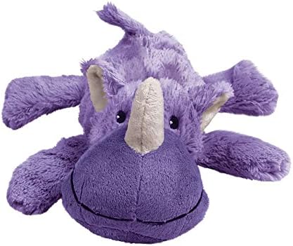 KONG Cozie Plush Dog Toy with Squeaker (Rosie the Rhino, Medium)