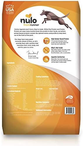 Nulo Frontrunner Dry Dog Food for Adult Dogs - Grain Inclusive Recipe with Chicken, Oats, and Turkey - All Natural Pet Foods with High Taurine Levels - Animal Protein for Lean Strong Muscles