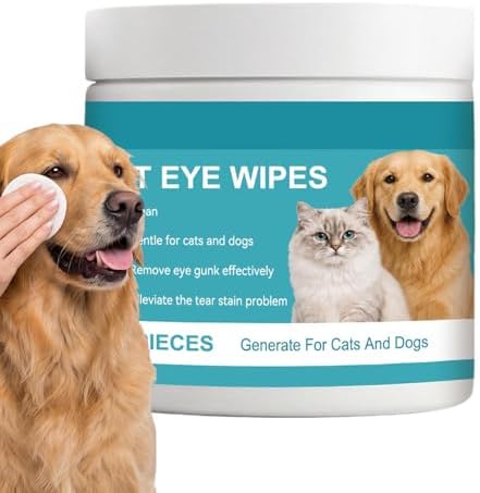 Dog Eye Wipes Cleaner 100-piece Cleaning Grooming Sheets