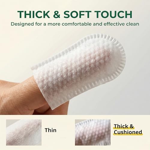 Dog Ear Wipes, 150 Count Finger Wipes, Alcohol-Free