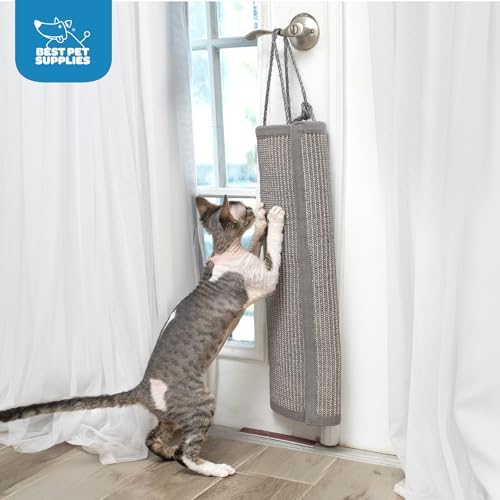 Best Pet Supplies Catify Hanging Cat Scratcher - Log, Beige