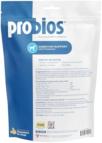Probios Digestive Support Dog Chewables, 1 lb, 3-Pack