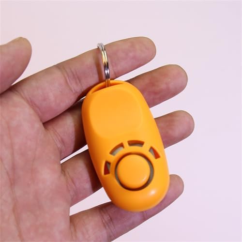 Dogs Training Clickers Pet Dogs Trainer Tool Stretch Help Wrist Rope Sound Keychains Dogs Training Clickers, orange