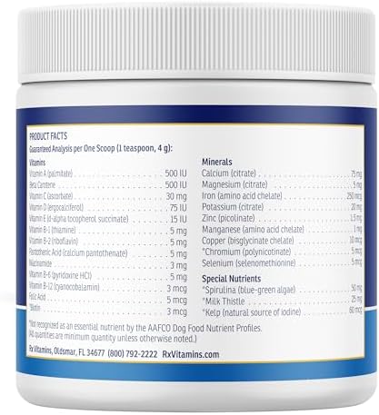 Rx Vitamins Essentials for Dogs - Daily Vitamins & Minerals - 8 oz