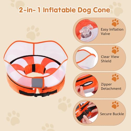 Avont 2-in-1 Dog Cone M+ Swimring Shield