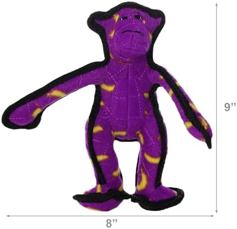 TUFFY® 5 Pack Jr Monkey, Ring, Rabbit, Bone & Pig Durable Plush Dog Toys