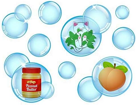 Pet Qwerks Incredibubbles Interactive Pet Toys - Long Lasting Edible Bubbles for Dogs & Cats - Peanut Butter Flavor - 38 ML, All Breed Sizes