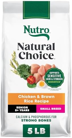 Nutro Natural Choice Senior Small Breed Dry Dog Food, Chicken, 5 lb