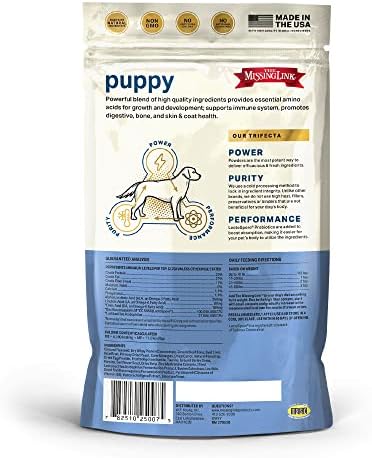 The Missing Link Puppy 8oz Supplement – Superfood Powder Promotes Growth & Development, Supports Immunity, Digestion, Bones, Skin & Coat of Dog