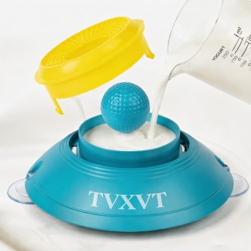 Rolling Lick Feeder Ball Bowl with Suction Cups Anti Slip Slow Feeder Interactive Puzzle Enrichment Toy for Dogs Cats Suitable for Wet Food Yogurt Bone Broth Nutrient Liquid (Red)