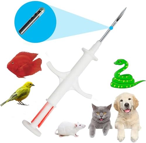 Microchip for Dogs and Cats Small Size 7 mm Length, 16 Gauge Needle (1.25X7 mm 1 Pack)