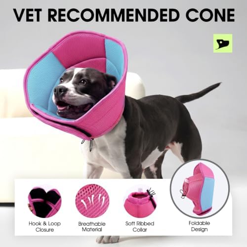 Dog Cone, Soft Cone for Dogs to Stop Licking