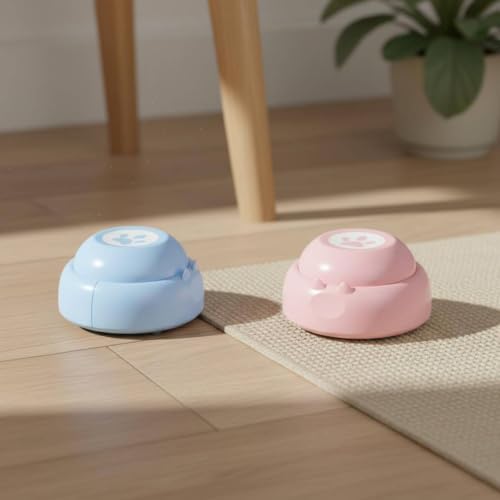 Sounding Button Pet Communication with Voice Recordable Training Pad Voice Board with Custom Commands and Audio Storage Suitable for Basic obedience Daily routines, Blue-Pink