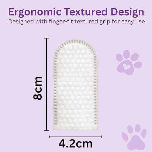 Dog & Cat Dental Finger Wipes, Fresh Breath, No Rinse, 100 Count