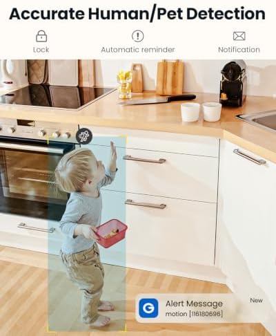 ieGeek Indoor Camera, 2K Cameras for Home Security, 5G Security Camera Indoor, 360° Pet/Dog/Baby Camera with Phone App, AI Tracking, 2-Way Audio, Night Vision, 24/7 SD Card Storage, Alexa