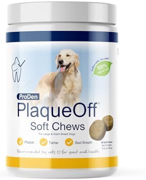 ProDen PlaqueOff Dental Soft Chews with Natural Kelp for Dogs - 90 Ct