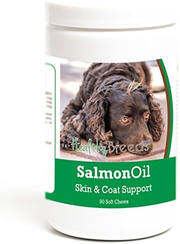 Healthy Breeds American Water Spaniel Salmon Oil Soft Chews 90 Count, Brown