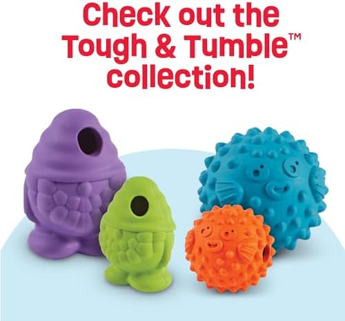 Brightkins Tough & Tumble Treat Dispenser Small Gnome - Tough Dog Toys, Interactive Puppy Toys, Puzzle Feeder for Dogs, Dog Treat Dispensing Ball, Mental Stimulation for Dogs, Enrichment Toy, Pet Toy