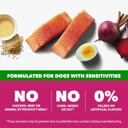 IAMS Proactive Health Sensitive Skin Dry Dog Food, Salmon & Rice, 13.5 lb