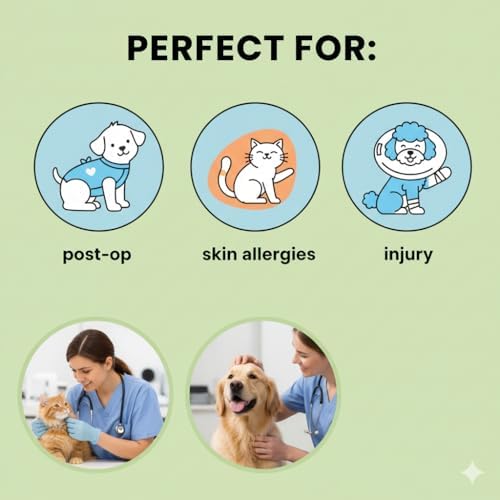 PAWRELIEF Soft Inflatable Dog Cat Cone Collar – Pet Recovery & Protective Dog Neck Collar for Medium Dogs Cats to Prevent Scratching, Licking (Blue Donut, Medium)