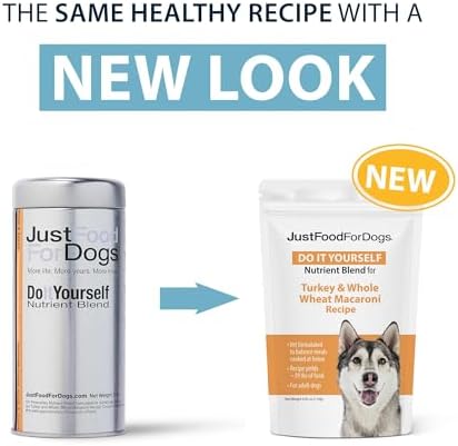 JustFoodForDogs Nutrient Blend, Dog Multivitamin Mix for Homemade Dog Food