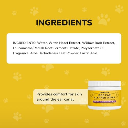 Dog Ear Cleaner Wipes - Cleaning Wipes for Puppies
