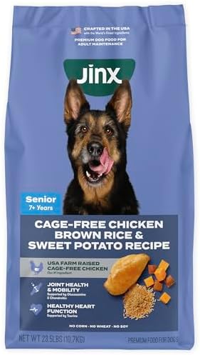 Jinx Senior Dry Dog Food - Real Chicken, Brown Rice & Sweet Potato, 23.5lb