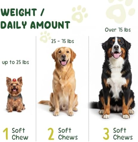 90 Soft Chews 22-in-1 Grain-Free Dog Multivitamin Supplement – Hip & Joint Health, Immune Support, Healthy Coat & Overall Wellness – Vitamins A, B12, C, D, E, Minerals, and Antioxidants