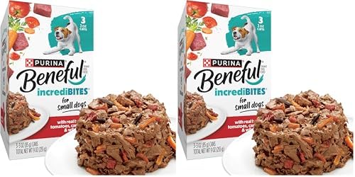 Beneful Purina Small Breed Wet Dog Food with Gravy, IncrediBites with Real Beef - (16 Packs of 3) 3 oz. Cans