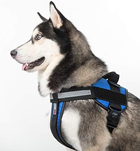Dogline Blank Vest Patches – Removable Blank Patch 2-Pack with Reflective Printed Letters for Support Therapy Dog Vests and Harness Collar or Leash Small/Medium