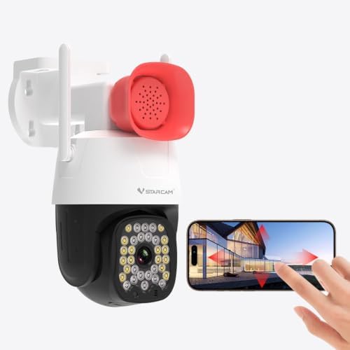 VSTARCAM 3MP Pet Cameras, Security Camera Indoor, Interactive Cat/Pet Camera with Phone App, 2.4GHz with IR Night Vision, AI Motion Tracking, 2-Way Audio, 24/7 Cloud & SD Card Storage