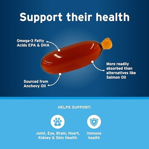 Pet Protect Omega-3 Supplement for Medium & Large Dogs, 250ct