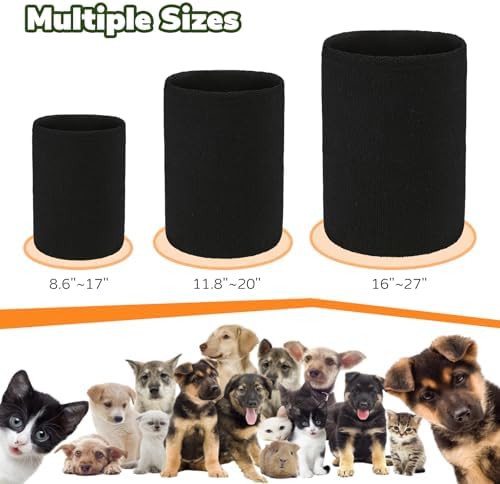 Dog & Cat Calming Band Cat Anxiety Relief Cover,Double Layer Thickened Pet Ears Elastic Neck Band Noise Cancelling Ear Muffs for Anxiety Relief/Noise Protection,Grooming,Thunder,Fireworks