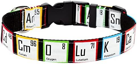 Periodic Table Dog Collar, Large 14-21 Inches