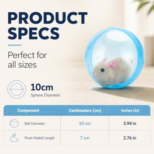 Interactive Cat Toy Ball, 2026 Rechargeable Self-Rolling Cat Toy Ball, Electric Hamster Running Rolling Ball with Auto Obstacle Avoidance, Automatic Moving Cat Toys for Indoor Cats & Dogs, Rabbit pink