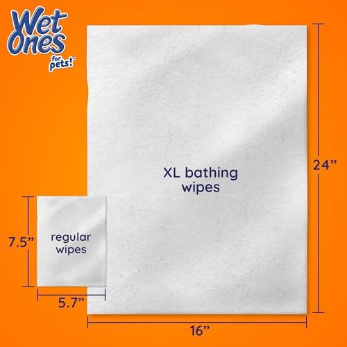 Wet Ones for Pets XL Dog Bathing Wipes, Tropical Splash, 10 Count, 3-Pack