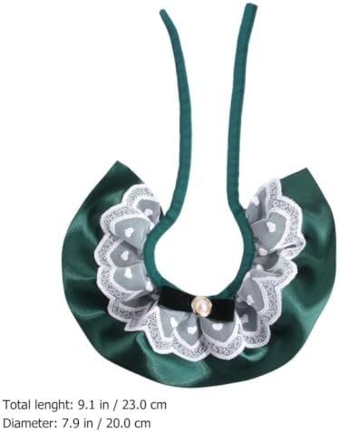 Cat Lace Collar with Pearl Bow Neck Tie for Photos