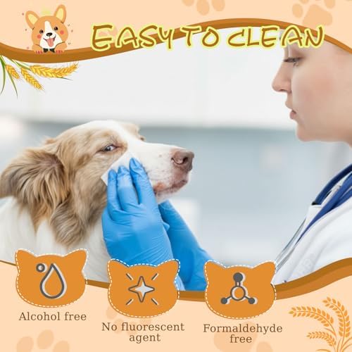 Treela 10 Pack Dog Pet Wipes, 80 Count Paws Body, Soothing Oatmeal Flavor