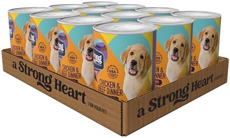 A Strong Heart Puppy Dog Food, Chicken & Beef, 13.2oz, 12-Pack