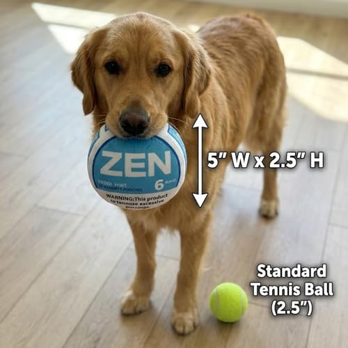 Zen-Pouchy Funny Dog Toy Squeaker - Hilarious Parody Nic Pouch Plush Toy - Durable Interactive Dog Toy for Small, Medium Dogs (Pink)