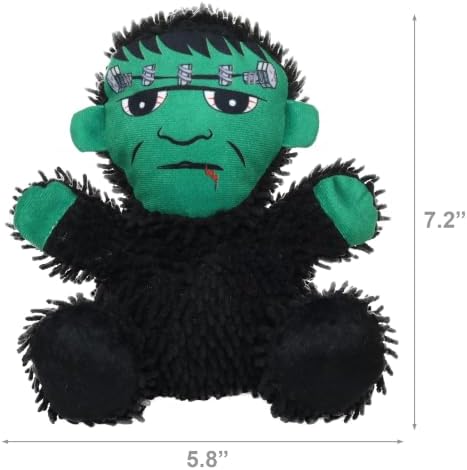 MIGHTY Tuffy Microfiber Medium Frankenstein Ultra Durable Plush Dog Toy