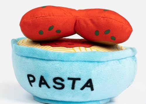 Silver Paw Spaghetti & Meatballs Dog Toy Interactive 2-in-1 Plush Squeaker & Crinkle