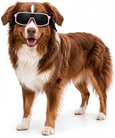 G010 Dog Pet Turbo Sports Sunglasses Medium Breeds 20-40 lbs (Sports Turbo Pink)