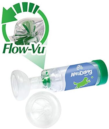 AeroDawg The Original Canine Aerosol Chamber Inhaler Spacer for Medium & Large Dogs with Exclusive Flow-VU Indicator